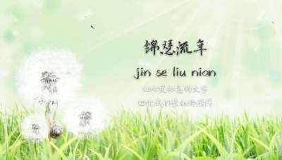 锦瑟流年暗示什么